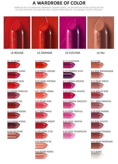 nordstrom ysl lip oil|ysl lipstick color chart.